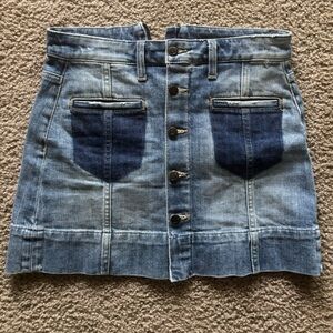 Joe's Jeans Blue Pencil Mini Skirt Casual